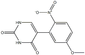 5-(5-METHOXY-2-NITRO-PHENYL)-1H-PYRIMIDINE-2,4-DIONE Structure