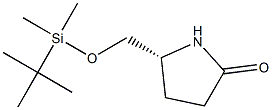 5(R)-5-{(tert-butyldimethylsilyloxy)methyl}pyrrolidin-2-one 구조식 이미지