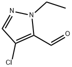 4-Chloro-1-ethyl-1H-pyrazole-5-carboxaldehyde 구조식 이미지