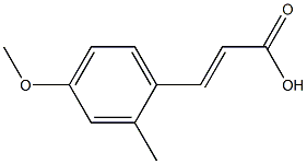 (E)-3-(4-methoxy-2-methylphenyl)acrylic acid Structure