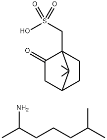 (1,5-dimethylhexyl)ammonium (±)-2-oxobornane-10-sulphonate Structure