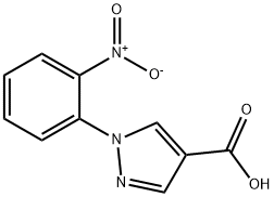1-(2-nitrophenyl)-1H-pyrazole-4-carboxylic acid Structure