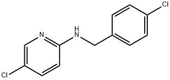 5-chloro-N-[(4-chlorophenyl)methyl]pyridin-2-amine 구조식 이미지