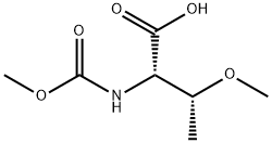 (2S,3R)-3-Methoxy-2-((Methoxycarbonyl)aMino)butanoic acid Structure