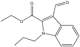 1H-INDOLE-2-CARBOXYLIC ACID,3-FORMYL-1-PROPYL-,ETHYL ESTER 구조식 이미지