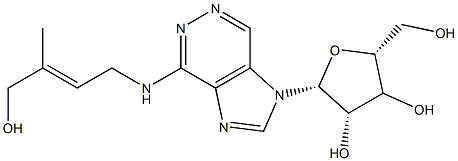 6-[(E)-4-Hydroxy-3-Methylbut-2-enylaMino]-9-β-D-ribofuranosylpurine 구조식 이미지