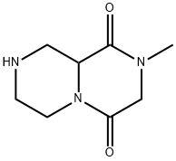 2-methyltetrahydro-2H-pyrazino[1,2-a]pyrazine-1,4(3H,6H)-dione(SALTDATA: FREE) 구조식 이미지