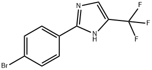 1H-IMidazole, 2-(4-broMophenyl)-5-(trifluoroMethyl)- Structure