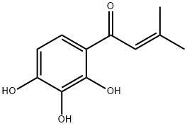 2-Buten-1-one,3-methyl-1-(2,3,4-trihydroxyphenyl)-(9CI) Structure