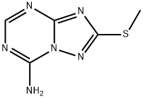 2-(METHYLTHIO)[1,2,4]TRIAZOLO[1,5-A][1,3,5]TRIAZIN-7-AMINE 구조식 이미지