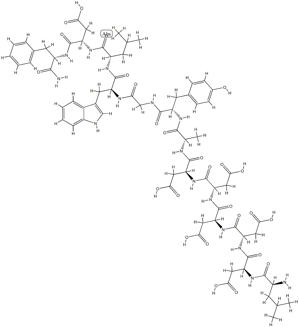 미니가스트린,des-Trp(1)-Asp(5)-Leu(12)- 구조식 이미지