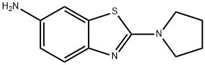 6-Benzothiazolamine,2-(1-pyrrolidinyl)-(9CI) Structure