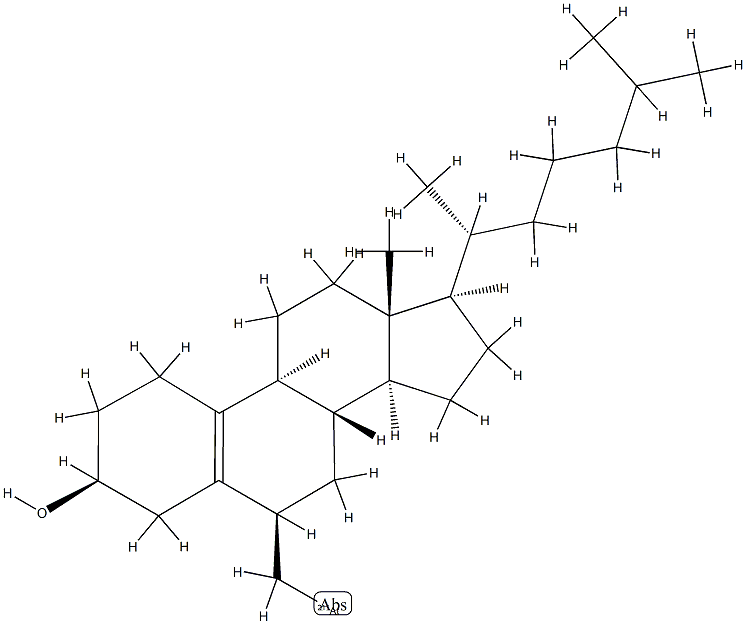 6-astatomethyl-19-norcholest-5(10)-en-3-ol 구조식 이미지