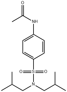 4-(Diisobutylsulfamoyl)acetanilide, 97% 구조식 이미지