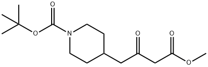 BETA-OXO-1-BOC-4-PIPERIDINEBUTANOIC ACID METHYL ESTER Structure