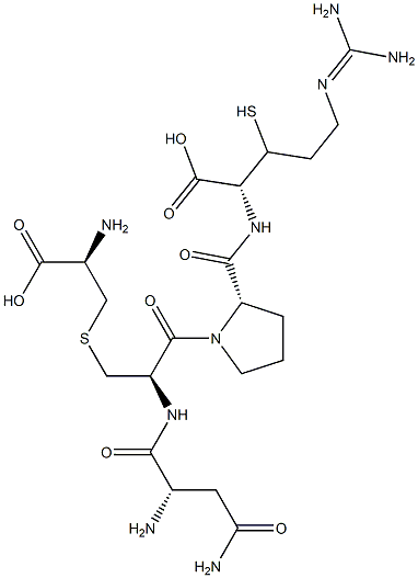 argipressin (5-8), (2-1')-disulfide Cys(6)- Structure