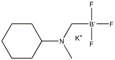 Potassium N-cyclohexyl-N-methyl-aminomethyltrifluoroborate 구조식 이미지