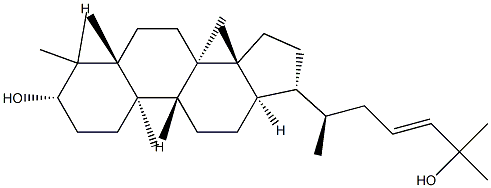 (23E)-Dammaran-23-ene-3β,25-diol Structure