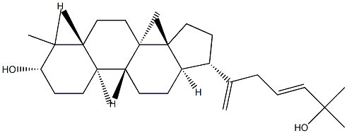 (23E)-Dammara-20,23-diene-3β,25-diol Structure