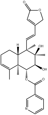 6-O-Nicotiylbarbatin C 구조식 이미지