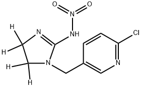 IMIDACLOPRID D4 (IMIDAZOLIDIN-4,4,5,5 D4) Structure