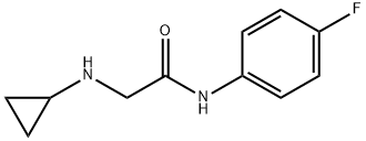 2-(cyclopropylamino)-N-(4-fluorophenyl)acetamide Structure