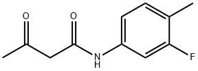 N-(3-fluoro-4-methylphenyl)-3-oxobutanamide 구조식 이미지