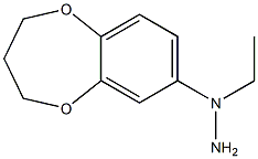 1-(1-(3,4-dihydro-2H-benzo[b][1,4]dioxepin-7-yl)ethyl)hydrazine 구조식 이미지