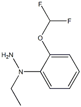 1-(1-[2-(DIFLUOROMETHOXY)PHENYL]ETHYL)HYDRAZINE 구조식 이미지