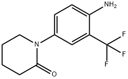 1-[4-AMINO-3-(TRIFLUOROMETHYL)PHENYL]PIPERIDIN-2-ONE Structure