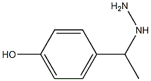 1-(1-(4-hydroxyphenyl)ethyl)hydrazine 구조식 이미지