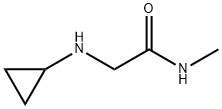 2-(cyclopropylamino)-N-methylacetamide 구조식 이미지