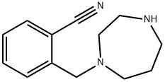 2-(1,4-diazepan-1-ylmethyl)benzonitrile 구조식 이미지