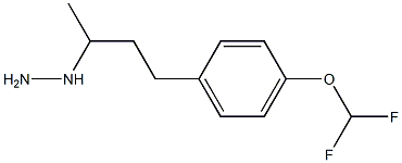 1-(4-[4-(difluoromethoxy)phenyl]butan-2-yl)hydrazine Structure