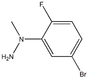 1-[(5-bromo-2-fluorophenyl)methyl]hydrazine 구조식 이미지