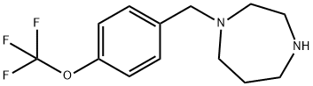 1-{[4-(trifluoromethoxy)phenyl]methyl}-1,4-diazepane 구조식 이미지