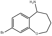 8-bromo-2,3,4,5-tetrahydro-1-benzoxepin-5-amine 구조식 이미지