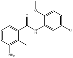 3-amino-N-(5-chloro-2-methoxyphenyl)-2-methylbenzamide Structure