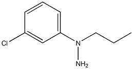 1-(1-(3-chlorophenyl)propyl)hydrazine 구조식 이미지