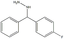 ((4-fluorophenyl)(phenyl)methyl)hydrazine Structure