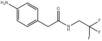 2-(4-aminophenyl)-N-(2,2,2-trifluoroethyl)acetamide 구조식 이미지