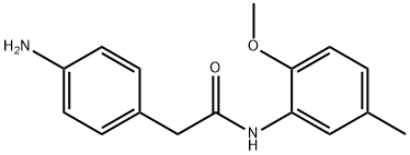 2-(4-aminophenyl)-N-(2-methoxy-5-methylphenyl)acetamide Structure