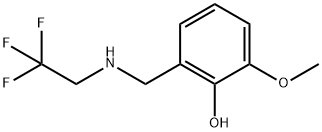2-methoxy-6-{[(2,2,2-trifluoroethyl)amino]methyl}phenol 구조식 이미지