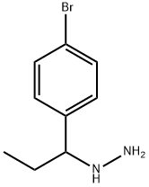 1-(1-(4-bromophenyl)propyl)hydrazine Structure