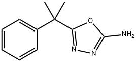 5-(2-phenylpropan-2-yl)-1,3,4-oxadiazol-2-amine 구조식 이미지