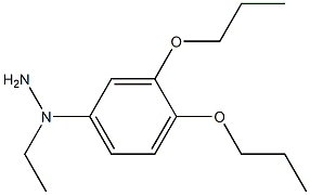 1-[1-(3,4-dipropoxyphenyl)ethyl]hydrazine Structure