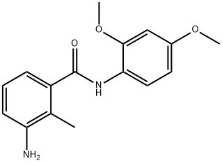 3-amino-N-(2,4-dimethoxyphenyl)-2-methylbenzamide 구조식 이미지