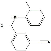 3-cyano-N-(2-methylphenyl)benzamide Structure