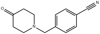 4-[(4-oxopiperidin-1-yl)methyl]benzonitrile Structure