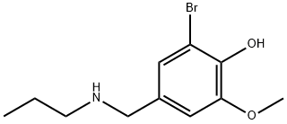 2-bromo-6-methoxy-4-[(propylamino)methyl]phenol Structure